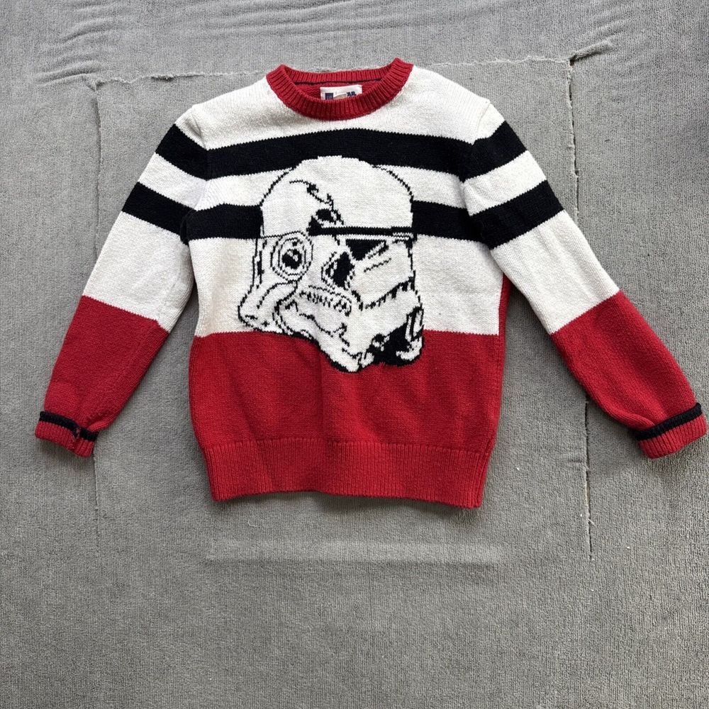 Gap X Star Wars Sweater Boys Small 6 S -7 Storm‎ Trooper Pullover